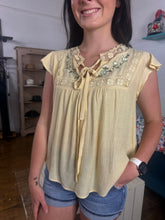 Load image into Gallery viewer, Butter Yellow Sweet Meadow Blouse