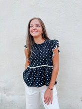 Load image into Gallery viewer, All of The Charm Polka Dot Blouse
