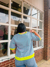 Load image into Gallery viewer, Electric Avenue Stripe Pullover