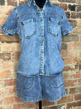 Load image into Gallery viewer, Blue Ridge Button-Up Chambray Top