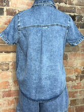 Load image into Gallery viewer, Blue Ridge Button-Up Chambray Top