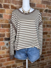 Load image into Gallery viewer, Twist of Fate Striped Top