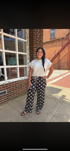 Load image into Gallery viewer, Classic Charm Polka Dot Wide-Leg Pants
