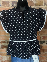 Load image into Gallery viewer, All of The Charm Polka Dot Blouse