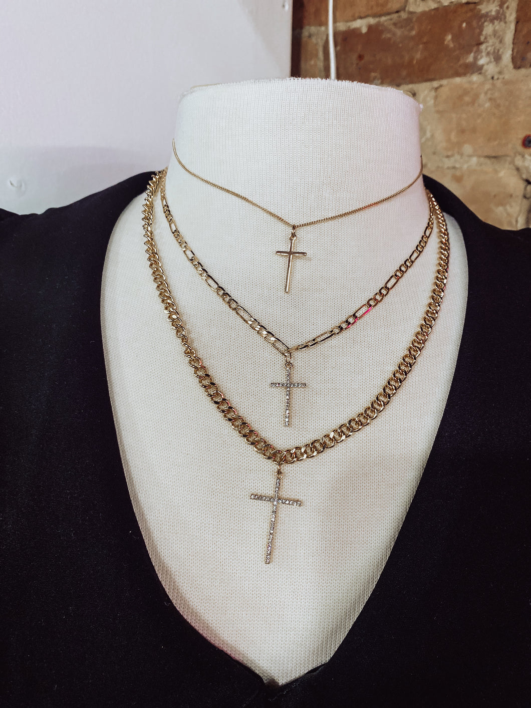 Gold Layered Crosses