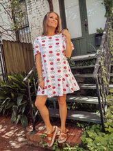 Load image into Gallery viewer, Cream Floral Entro Dress
