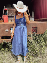 Load image into Gallery viewer, Maxi denim dress
