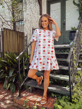 Load image into Gallery viewer, Cream Floral Entro Dress
