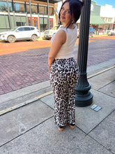 Load image into Gallery viewer, The Wild Streak Leopard Wide-Leg Pants
