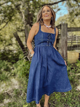 Load image into Gallery viewer, Maxi denim dress
