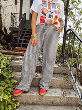 Load image into Gallery viewer, Black white gingham pants
