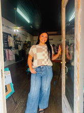 Load image into Gallery viewer, Checkmate Chic Knit Top
