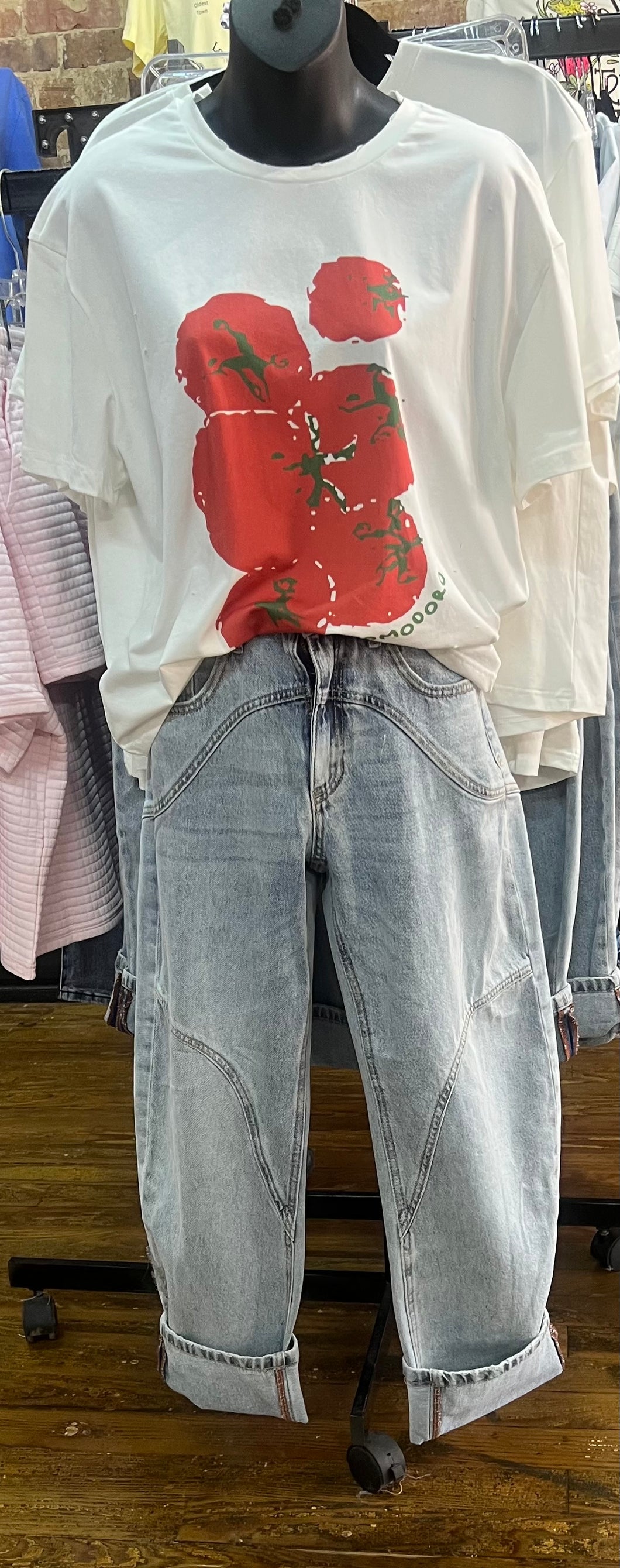 High Rise Barrel Jean