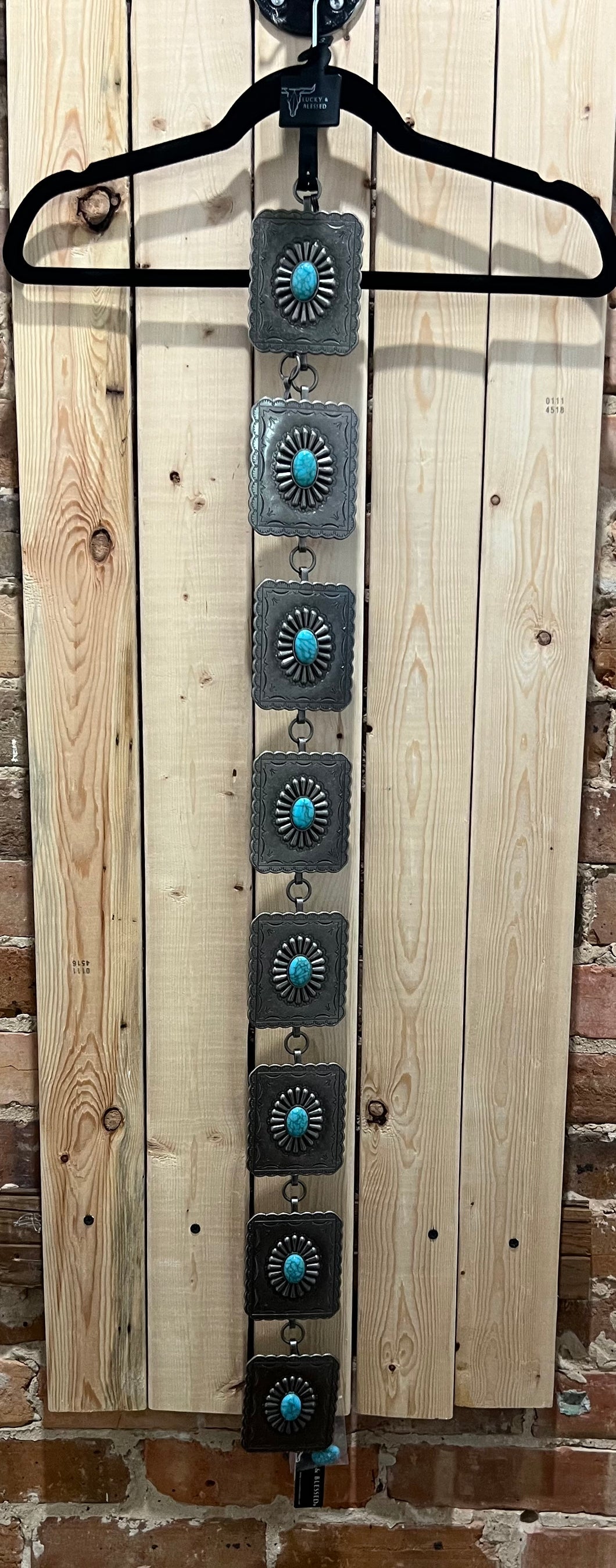 Square Concho Chain Belt