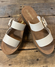 Load image into Gallery viewer, Beachside Buckle Platform Slides
