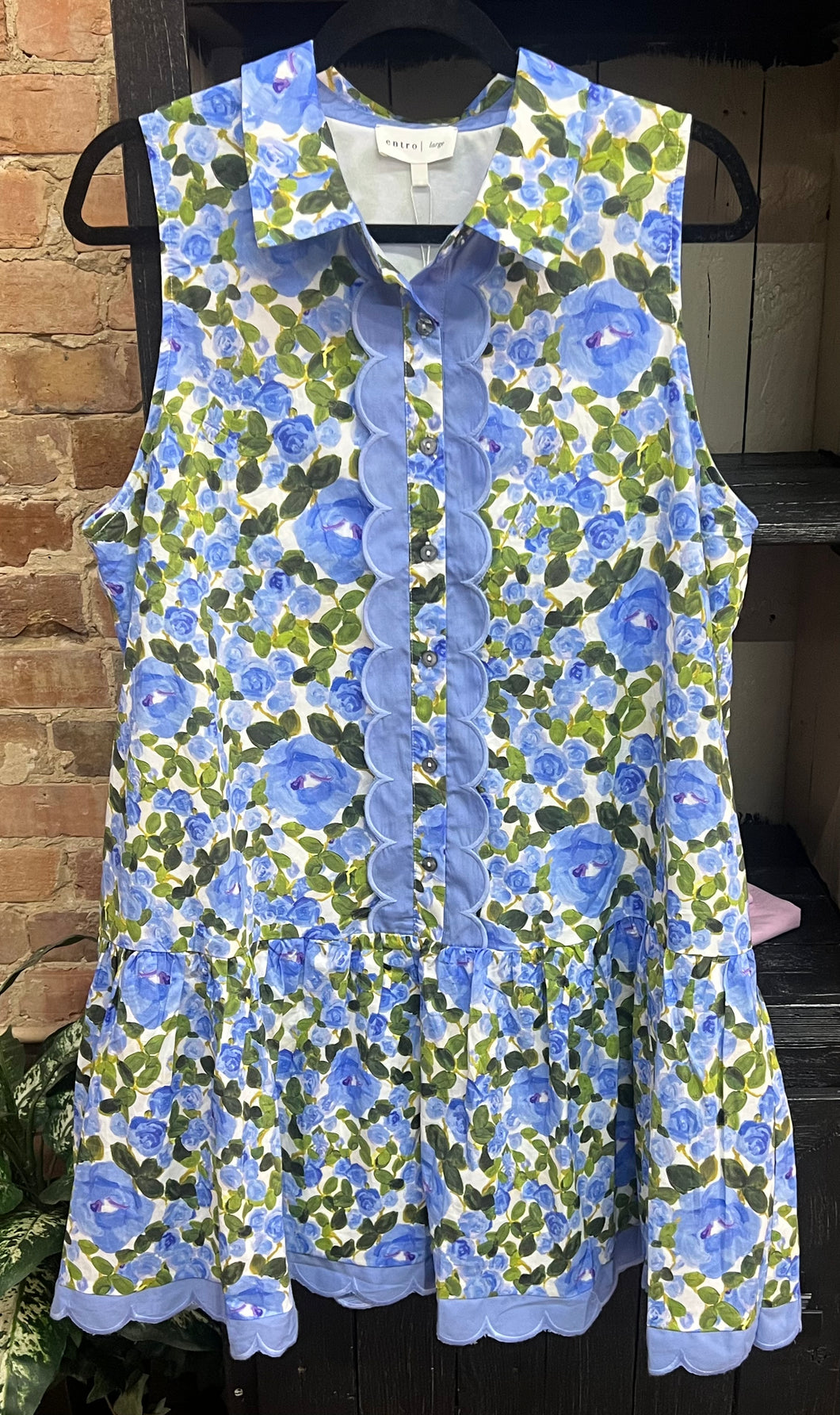 Blue Floral Dress