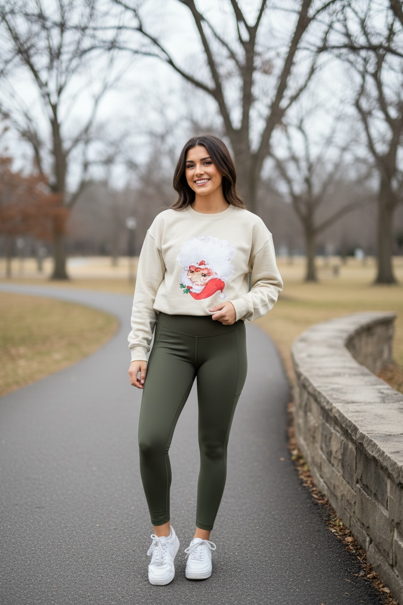 The Everyday Army Green Leggings