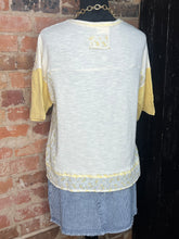 Load image into Gallery viewer, Golden Meadow Patchwork Tee
