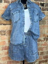 Load image into Gallery viewer, Blue Ridge Button-Up Chambray Top
