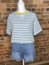 Load image into Gallery viewer, Blue Breeze Striped Tee
