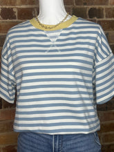 Load image into Gallery viewer, Blue Breeze Striped Tee
