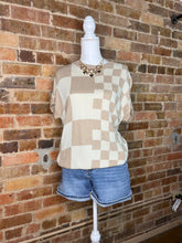 Load image into Gallery viewer, Checkmate Chic Knit Top

