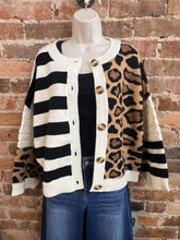 Load image into Gallery viewer, The Callie Mixed Print Cardigan
