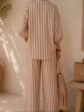 Load image into Gallery viewer, Easy Does It Striped Set – Cream

