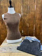 Load image into Gallery viewer, Washed Ribbed Knit Tank
