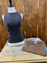 Load image into Gallery viewer, Washed Ribbed Knit Tank
